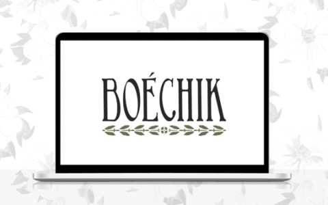 Design du logo Boéchik, marque de vêtements femmes.