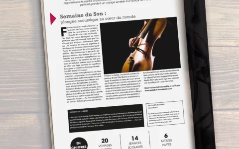 Maquette de magazine.