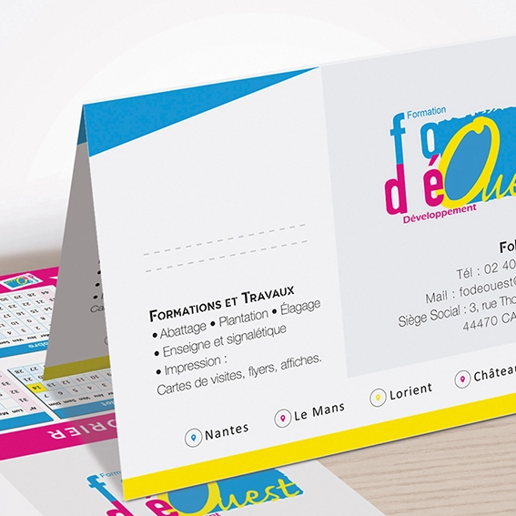 Création de la carte Fodé Ouest sur InDesign.